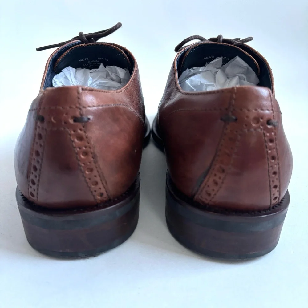 Cole Haan Watson Brown Wingtip Oxford Dress Shoes Leather Size 10.5 Medium